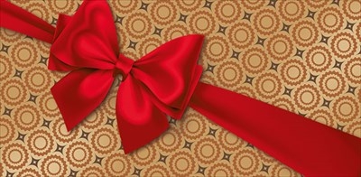 Конверт для денег, Без надписи, Красный бант Конверт для денег, Без надписи, Красный бант