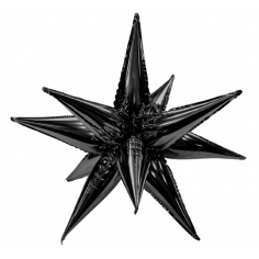 Шар Звезда, Составная, Черный / Black (в упаковке)
