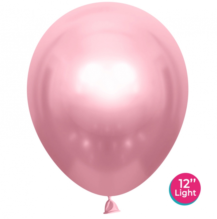 Шар Хром лайт, Розовый / Pink ballooons 