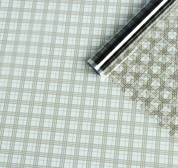 Пленка глянцевая "Сетка" Серая
