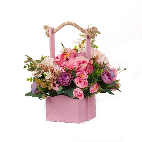 Декоративный ящик для цветов "110х110", Розовый 